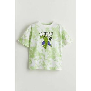 Tricou cu model cu desene animate si tie-dye imagine