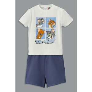 Pijama scurta cu imprimeu cu desene animate imagine