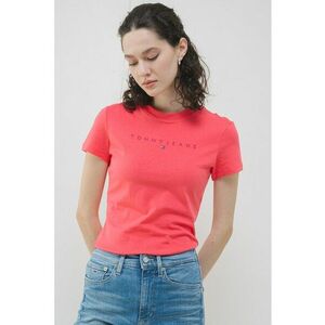 Tricou cu decolteu la baza gatului si imprimeu logo imagine