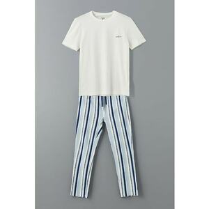 Pijama cu dungi si pantaloni lungi imagine