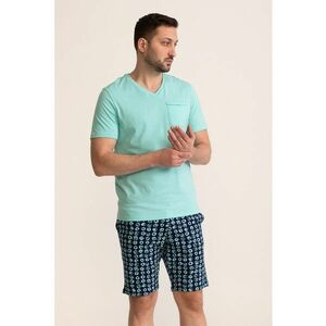 Pijama de bumbac cu pantaloni scurti Marlon imagine