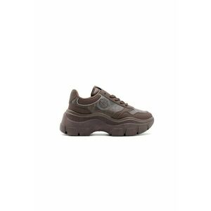 Pantofi sport demi-wedge cu garnituri din material sintetic imagine