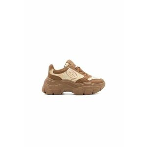 Pantofi sport demi-wedge cu garnituri din material sintetic imagine