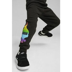 Pantaloni de trening cu imprimeu si buzunare laterale imagine
