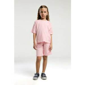 Set de tricou de bumbac cu logo si pantaloni scurti- 2 piese imagine