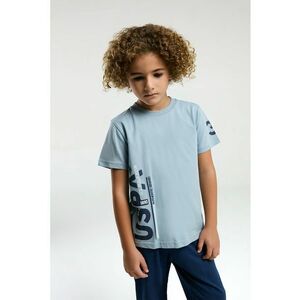 Pantaloni lungi de pijama cu imprimeu logo imagine