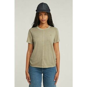 Tricou de bumbac organic cu decolteu la baza gatului imagine