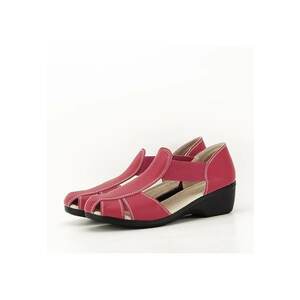 Sandale rosii din piele naturala Calypso 127 5568 imagine