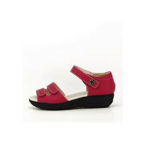 Sandale rosii din piele naturala Agata 127 5545 imagine