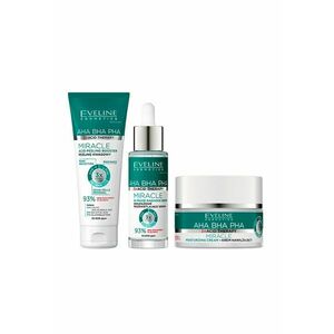 Set Miracle - cu Crema hidratanta 50 ml - Ser bifazic iluminator 30 ml si Exfoliant facial 75 ml imagine