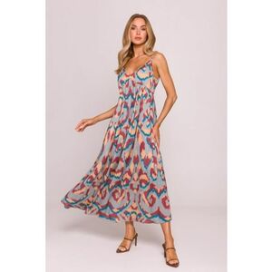 Rochie din sifon cu bretele subtiri - imagine