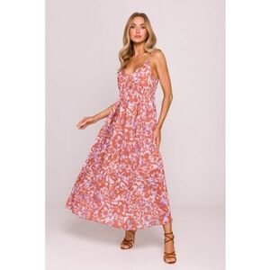 Rochie din sifon cu bretele subtiri - imagine