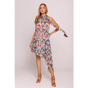Rochie din sifon - legata in jurul gatului - imagine