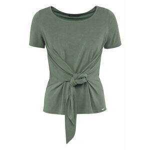 Tricou din amestec de modal cu detaliu innodat imagine