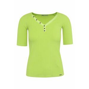Tricou cu maneci raglan si nasturi decorativi imagine