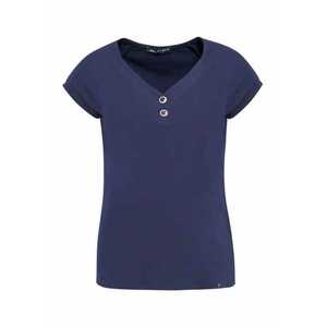 Tricou cu decolteu in V - Bleumarin imagine