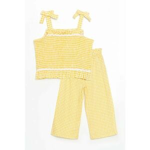 Set de top cu model si pantaloni imagine