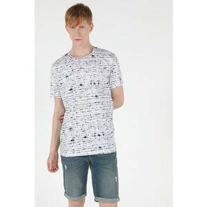 Tricou Cu Maneca Scurta De Barbati Alb Regular Fit Cl1050945 8682240453147 imagine