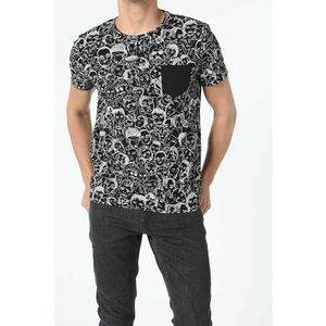 Tricou Cu Maneca Scurta De Barbati Negru Regular Fit CL1054905 8682240846840 imagine