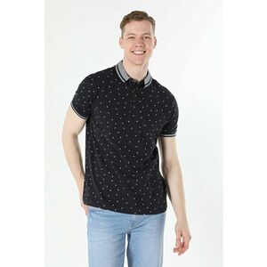 Tricou Polo Cu Maneca Scurta De Barbati AlbastruMarin Regular Fit imagine