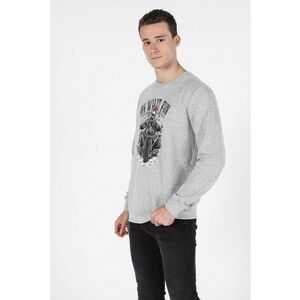 Bluza sport cu decolteu la baza gatului si imprimeu imagine