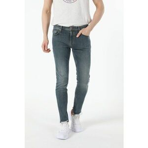 Blugi slim fit cu aspect decolorat imagine