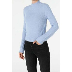 Pulover slim fit cu aspect pufos imagine
