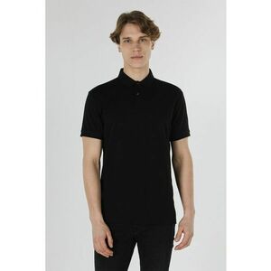 Tricou polo uni din material pique imagine