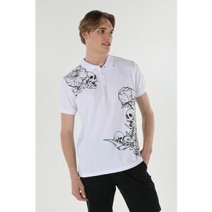 Tricou polo cu imprimeu grafic imagine