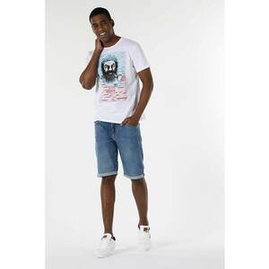 Tricou Cu Maneca Scurta De Barbati Alb Regular Fit 64652 imagine