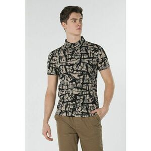 Tricou polo slim fit cu model imagine