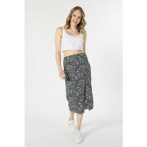 Fusta midi cu imprimeu floral imagine