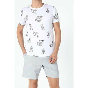 Tricou Cu Maneca Scurta De Barbati Alb Regular Fit CL1054894 8682240848349 imagine