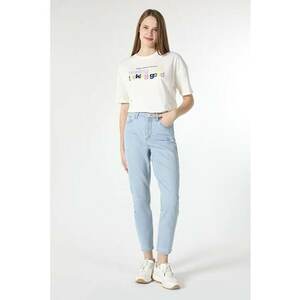 Pantaloni De Dama Albastru Mom Fit 896.MARIA imagine