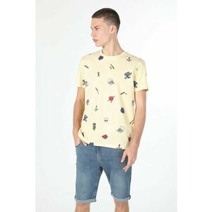 Tricou Cu Maneca Scurta De Barbati Galben Regular Fit2 imagine