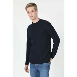 Bluza cu decolteu la baza gatului - Ocean Blue - imagine