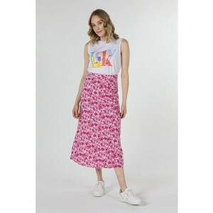 Fusta De Dama Roz Midi imagine