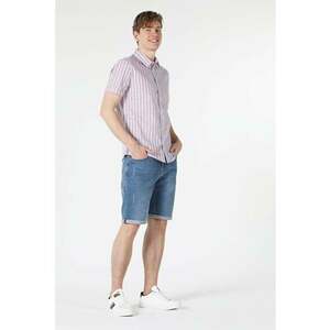 Camasa Cu Maneca Scurta De Barbati Multicolor Slim Fit imagine