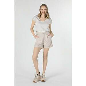 Pantaloni scurti din amestec de in - in dungi imagine