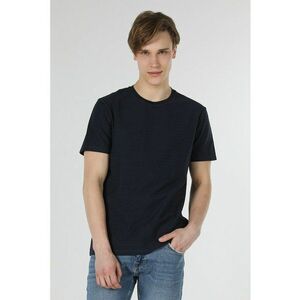 Tricou din bumbac cu decolteu la baza gatului imagine