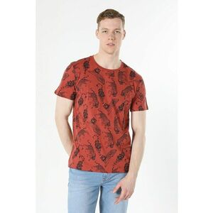 Tricou regular fit cu decolteu la baza gatului si imprimeu cu animale imagine