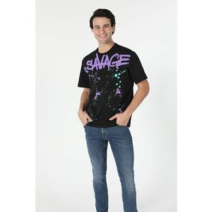 Tricou Cu Maneca Scurta De Barbati Negru 65496 imagine