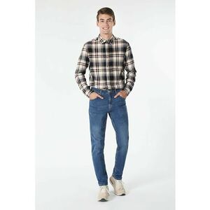 Camasa cu model in carouri si buzunare pe piept imagine