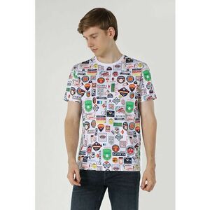 Tricou Cu Maneca Scurta De Barbati Alb Regular Fit Cl1062660 imagine