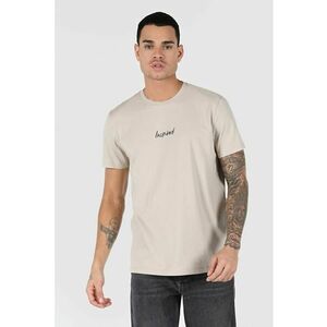 Tricou Cu Maneca Scurta De Barbati Bej Regular Fit CL1062496 8683197642899 imagine