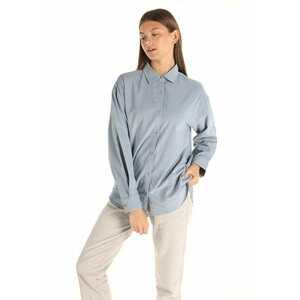 Camasa Cu Maneca Lunga De Dama Albastru Regular Fit Cl1065643 8683197815736 imagine
