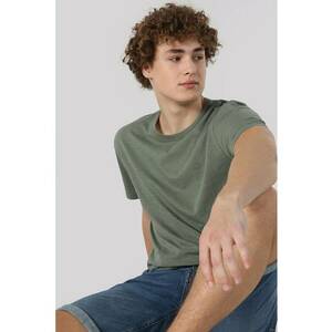 Tricou Cu Maneca Scurta De Barbati Verde Comfort Fit. imagine