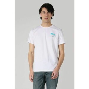 Tricou de bumbac cu decolteu la baza gatului imagine