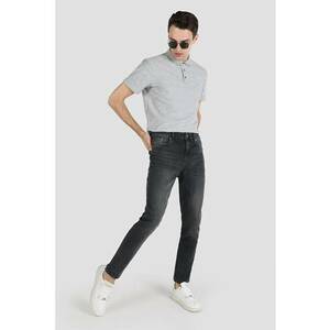 Pantaloni De Barbati Negru Skinny Fit imagine