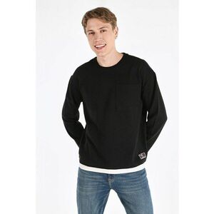 Tricou Cu Maneca Lunga De Barbati Negru Comfort Fit imagine